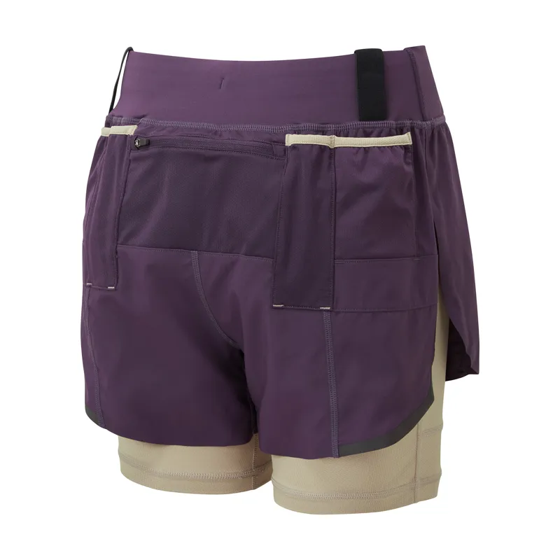 Ronhill Tech Ultra Twin Running Short Women's in Nightshade/Latte-1